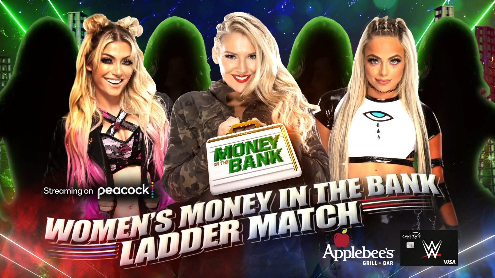 Liv Morgan and Alexa Bliss join Lacey Evans in the Women&#039;s Money in the Bank Ladder Match