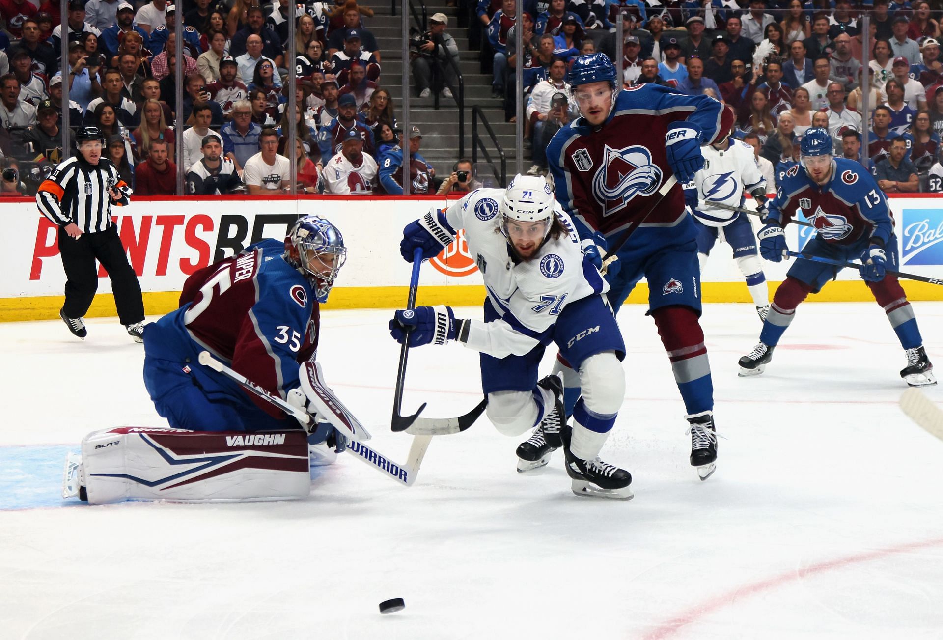 The Avalanche will try to take a 2-0 lead before the series heads to Florida.