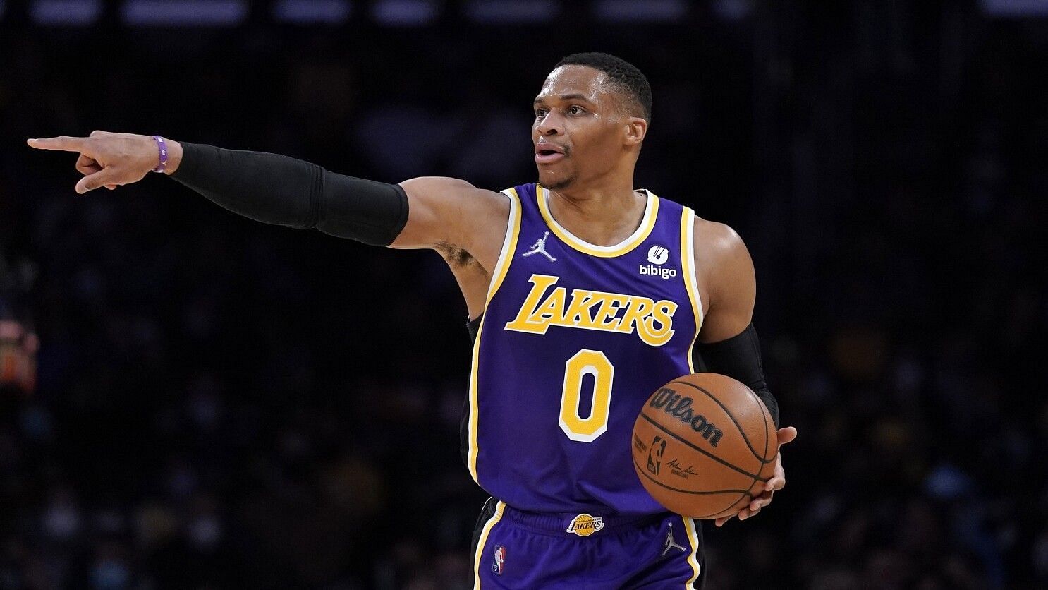 Russell Westbrook looks set to take his player option and earn $47 million next season with the LA Lakers. [Photo: Los Angeles Times]