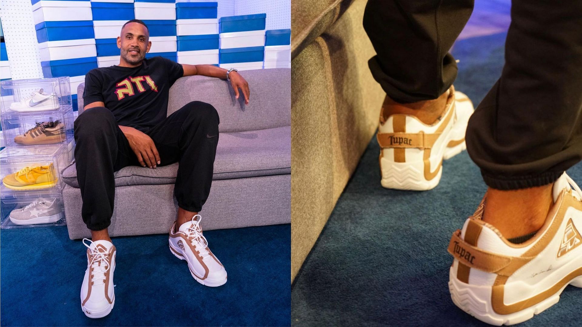 Upcoming Tupac 2Pac x FILA GH 2 sneakers (Image via @granthill / Instagram)