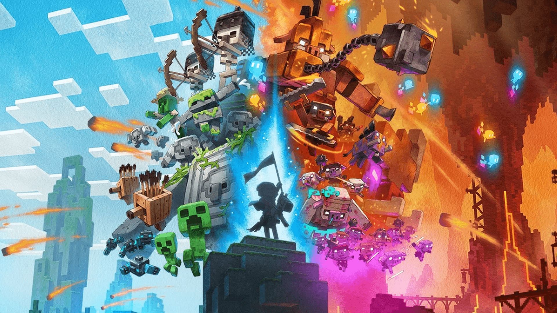 Promotional art for Minecraft Legends (Image via Mojang)