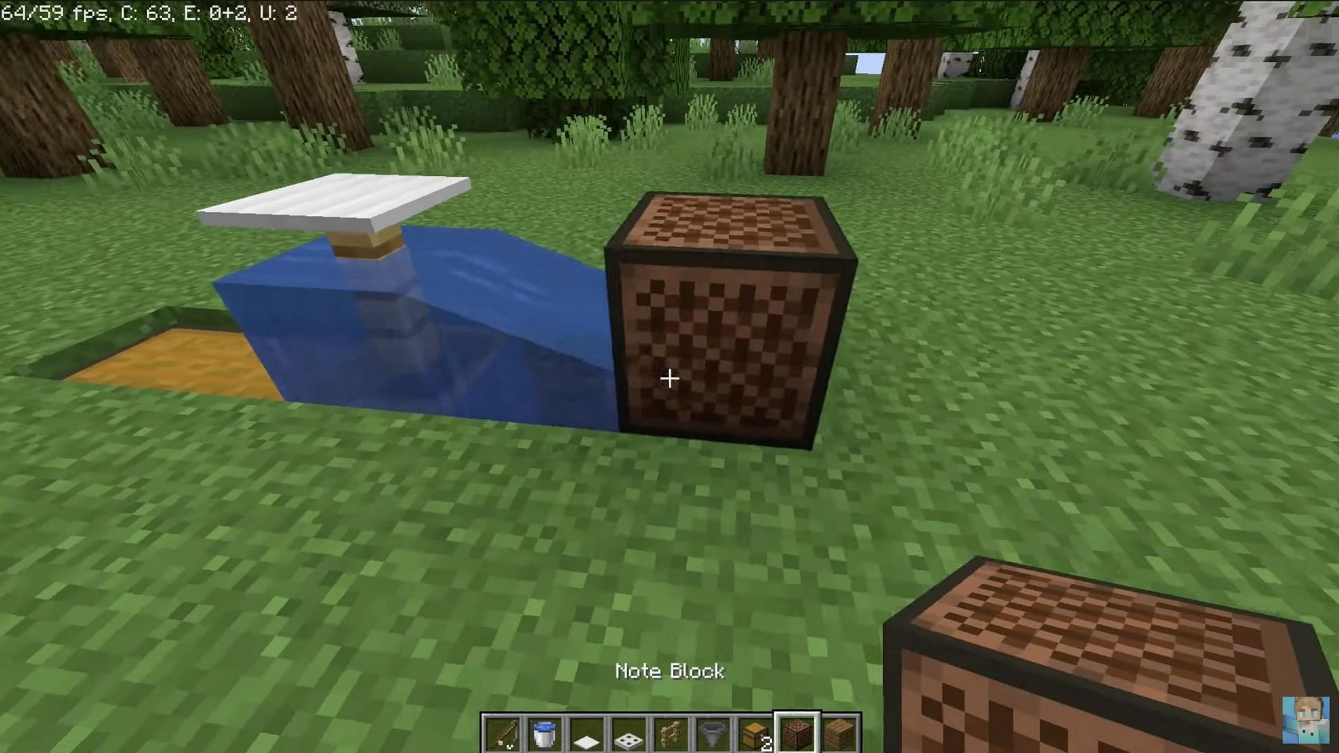 Each block in place (Image via Taffy on YouTube)