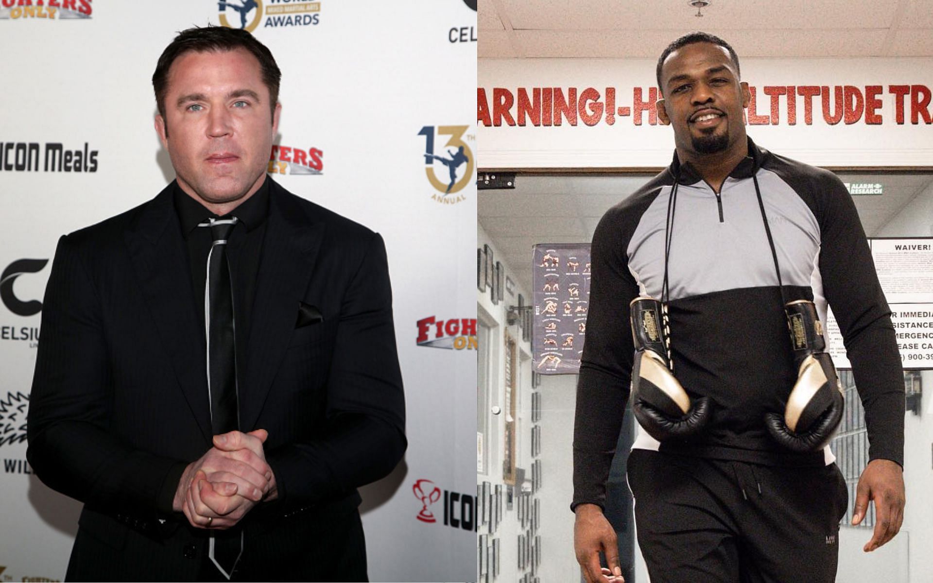 Chael Sonnen (left) and Jon Jones (right) [Image Courtesy: @jonnybones on Instragram]