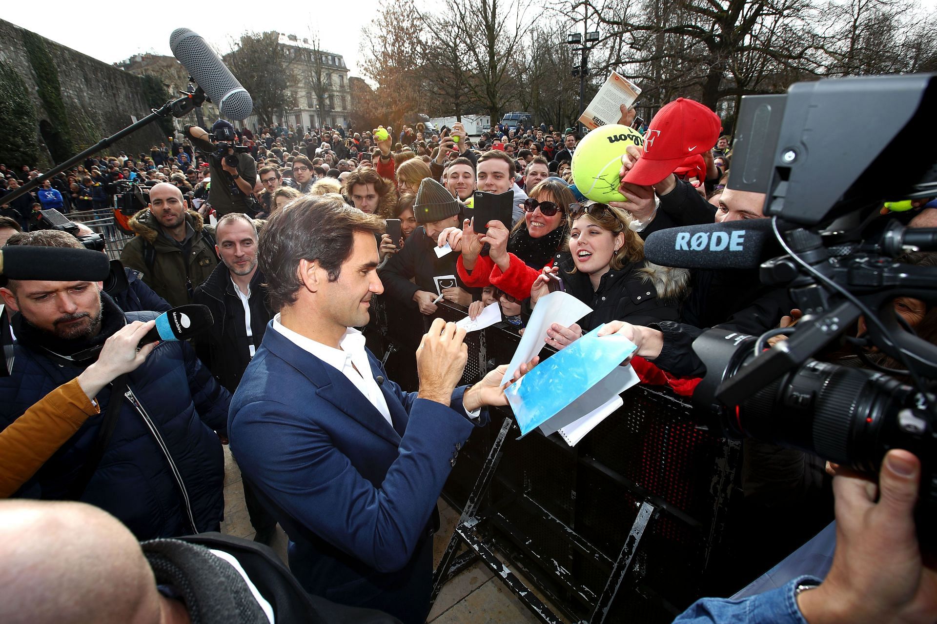 Roger Federer spoke about his experience with meeting fans out in public