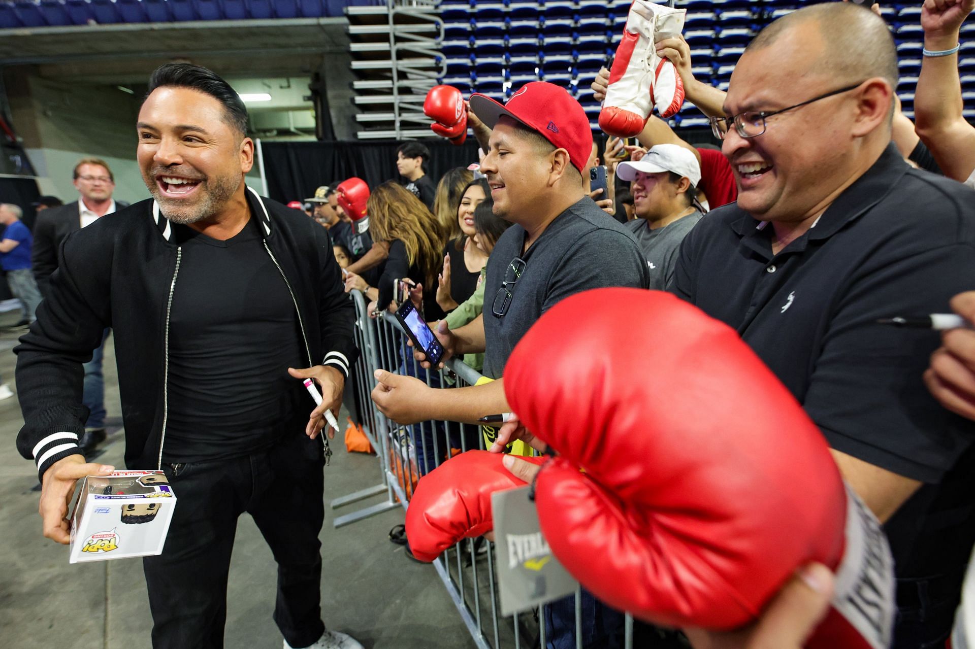 Oscar De La Hoya believes he will be the first Hispanic athlete to become a billionaire. (Photo by Carmen Mandato/Getty Images)