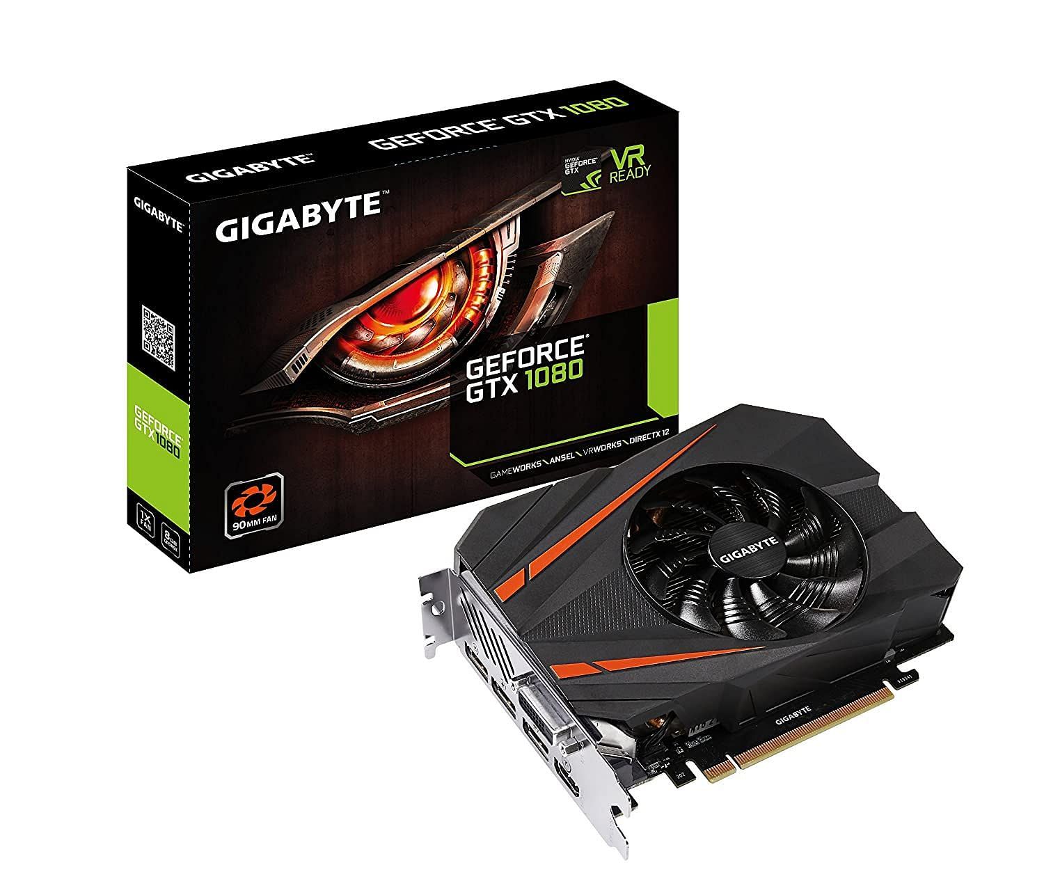 The second best low-profile graphic card - Gigabyte GeForce GTX 1080 Mini (Image via Amazon)