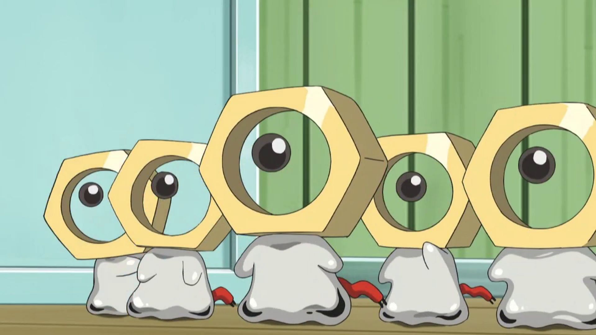 A table of Meltan as they appear in the anime (Image via The Pokemon Company)