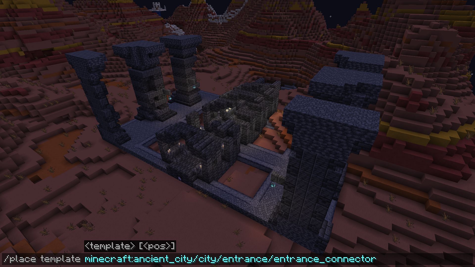 Place template command (Image via Minecraft 1.19)