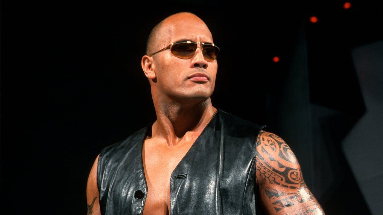 The Rock, in his &quot;Hollywood&quot; gimmick.