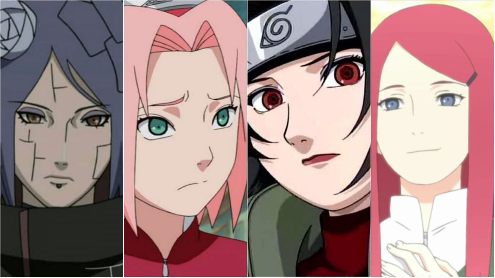 Konan, Sakura, Kurenai, and Kushina as shown in the anime (Image via Pierrot)