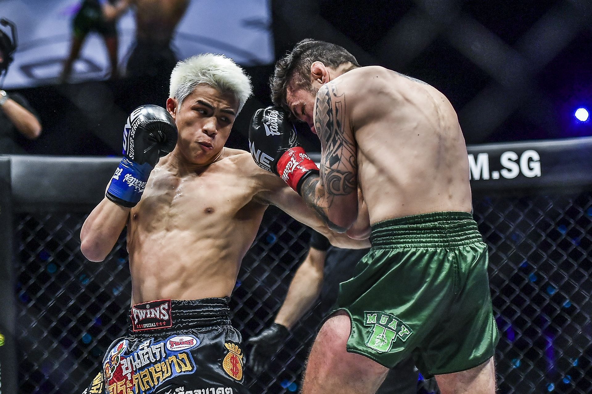 Zhang Peimian (left) and Josh Tonna (right) at ONE: Lights Out [Photo Credit: ONE Championship]