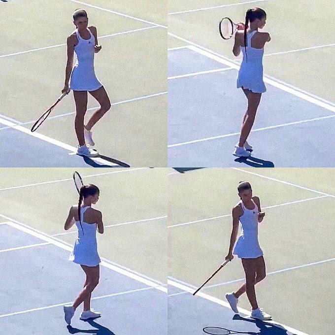 Fans go wild after seeing Zendaya in a tennis outfit in Challengers set ...