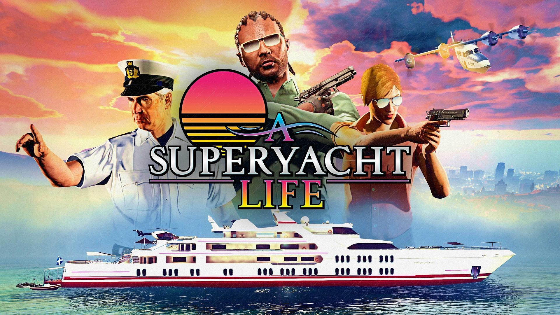 A promotional picture featuring one of the boats (Image via Rockstar Games)