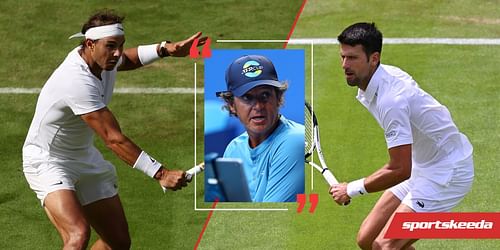 Rafael Nadal (left) is looking to win his third Wimbledon title.