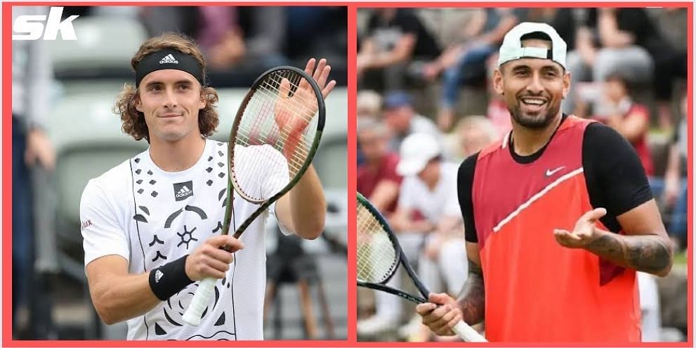 Stefanos Tsitsipas will take on Nick Kyrgios in the second round of the Halle Open