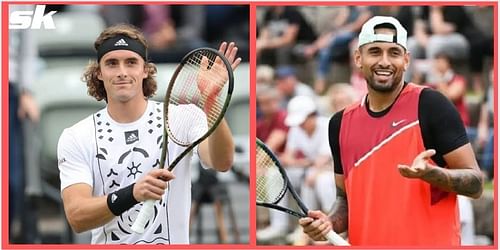 Stefanos Tsitsipas will take on Nick Kyrgios in the second round of the Halle Open