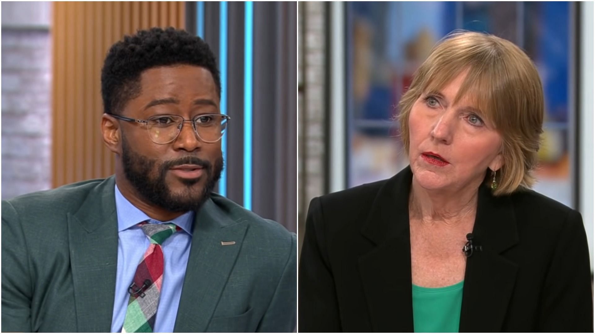 Nate Burleson prompts Amber Heard&#039;s lawyer Elaine Bredehoft with savage question (Image via CBS Mornings/YouTube)