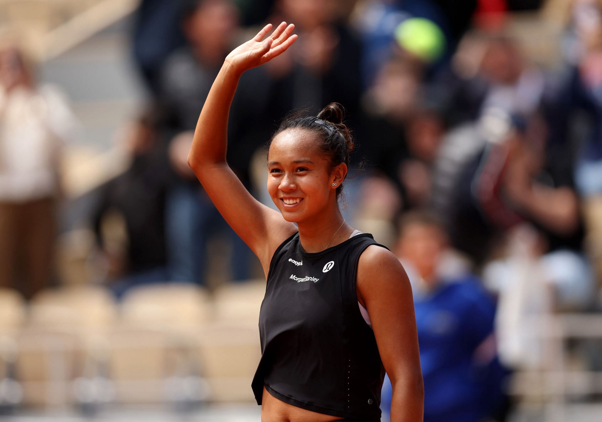 Leylah Fernandez at the 2022 French Open.