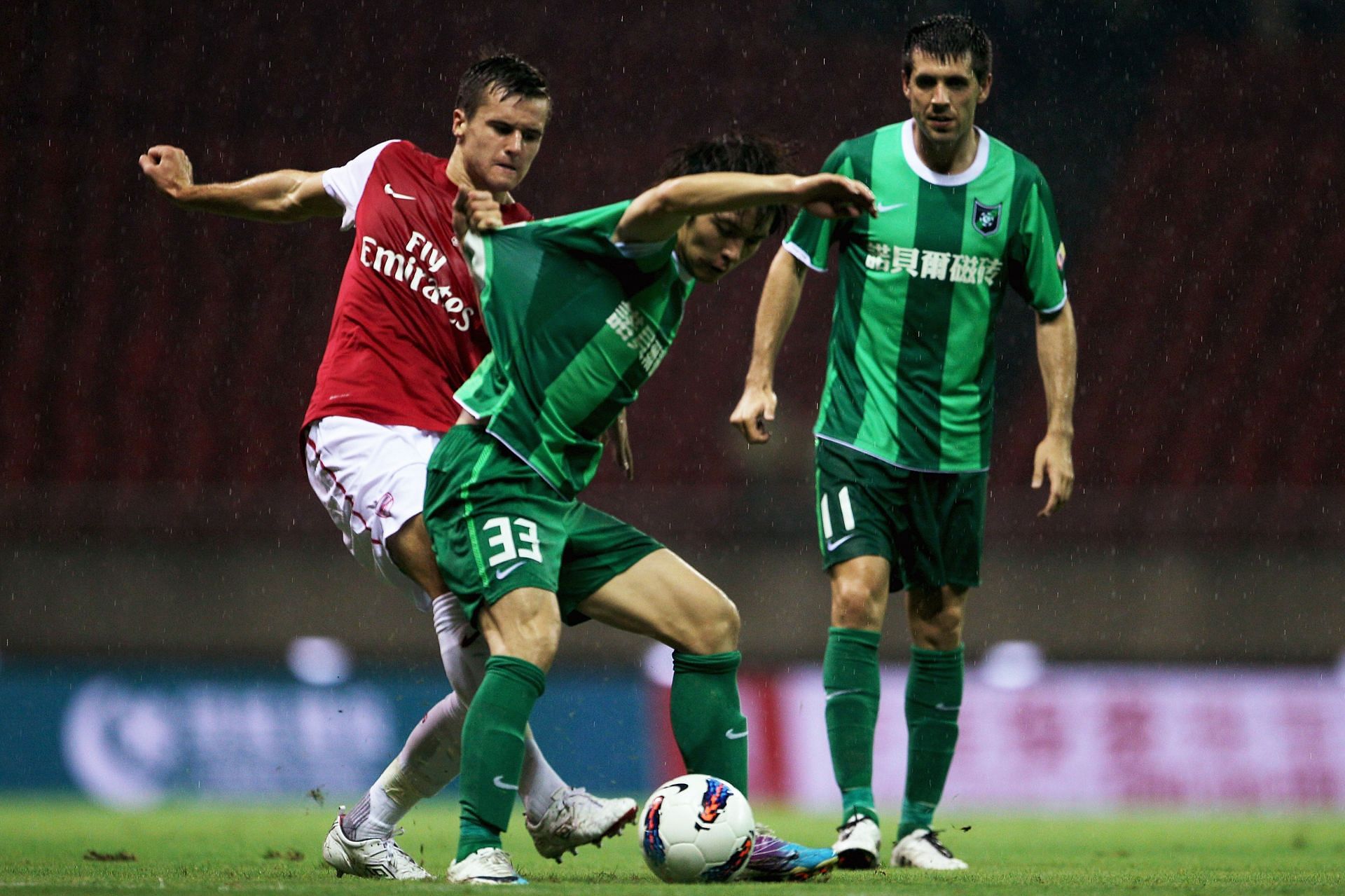 Zhejiang Professional v Arsenal in a friendly match