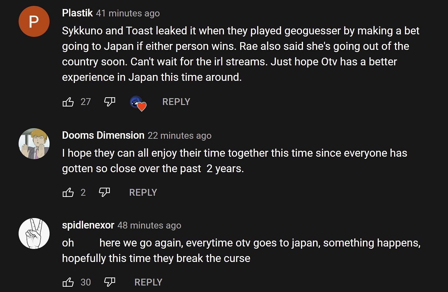 Fans react to the streamer&#039;s announcement 1/2 (Image via Offline Funny/YouTube)