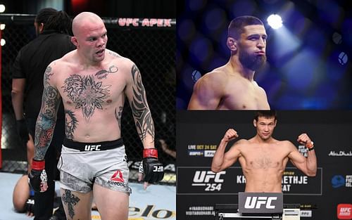 Anthony Smith (Left), Khamzat Chimaev (Top Right) and Shavkat Rakhmonov (Bottom Right) (Images courtesy of Getty)