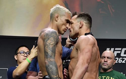 Charles Oliveira and Michael Chandler [Image courtesy - Getty]