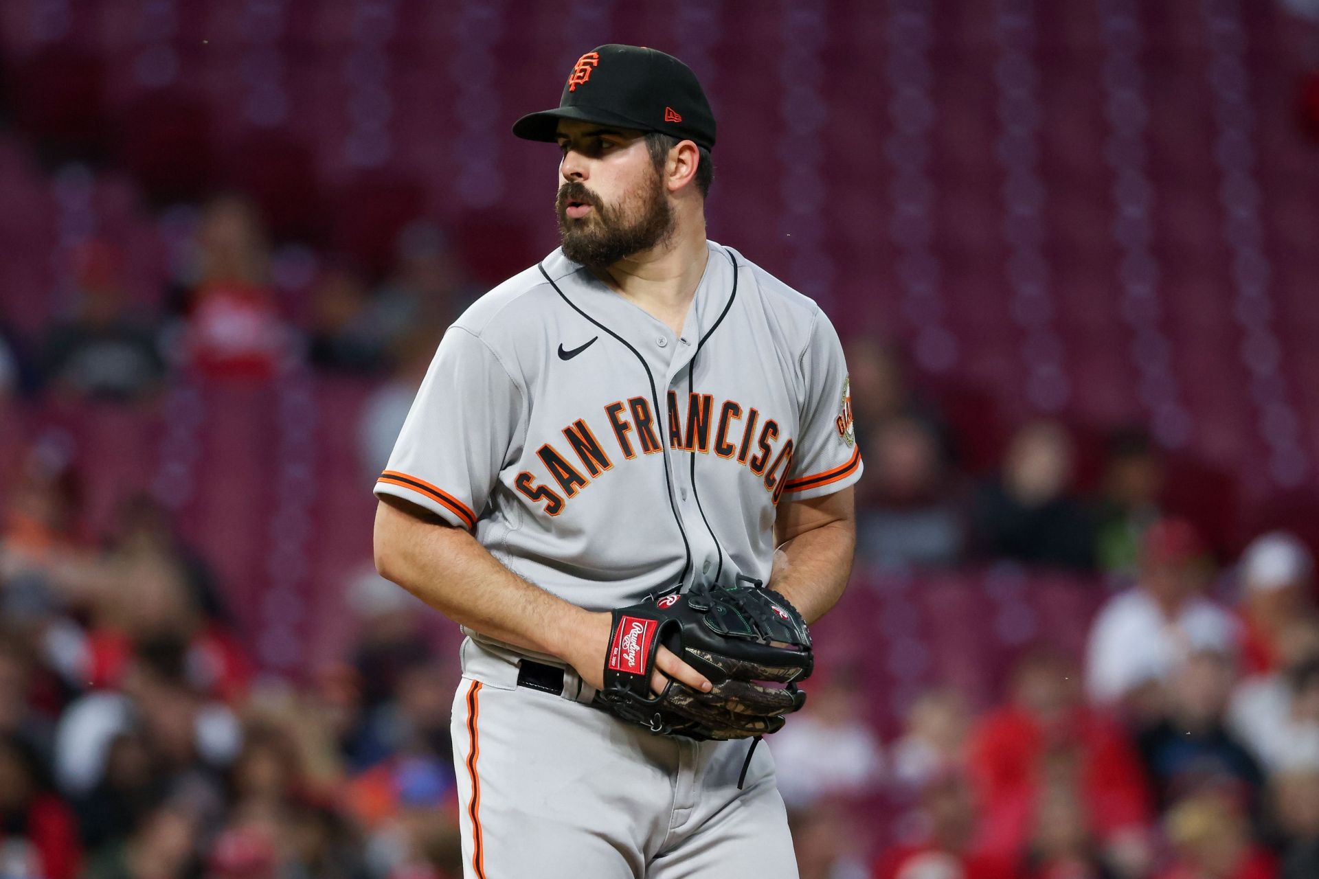 Carlos Rodon on the mound, San Francisco Giants v Cincinnati Reds