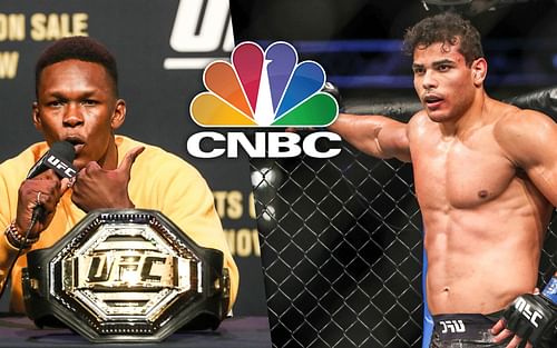 Israel Adesanya (left), Paulo Costa (right) [Image courtesy of @CNBC on Instagram]