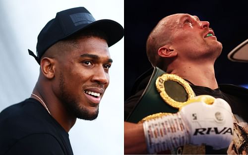 Anthony Joshua (left) and Oleksandr Usyk (right) (Image credits Getty)