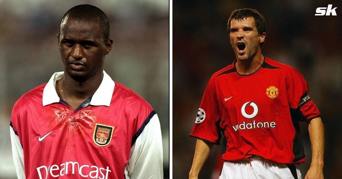 Patrick Vieira opens up on rivalry with ex-Manchester United captain Roy Keane