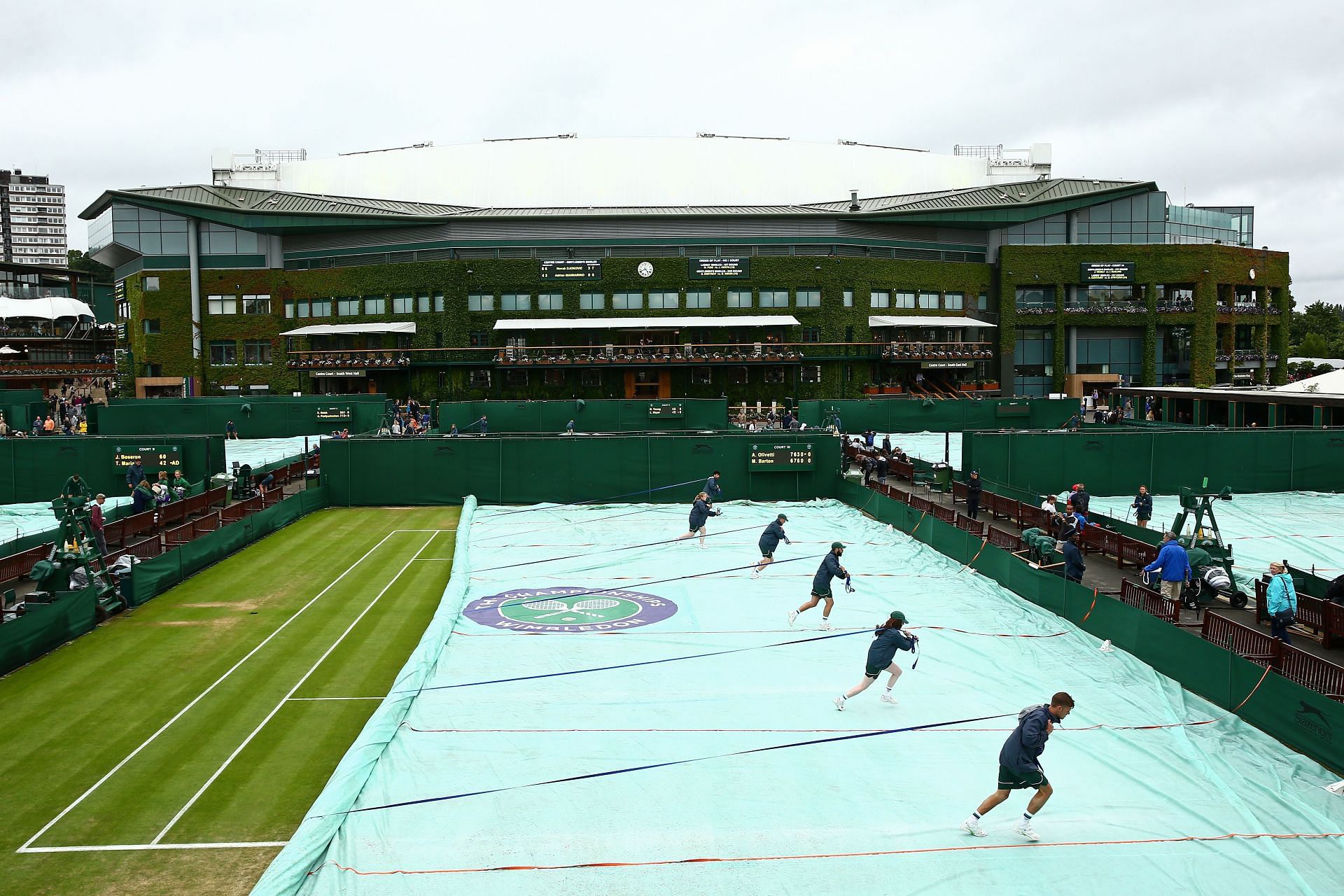 The Wimbledon Championships has often struggles with rain delays over the years.