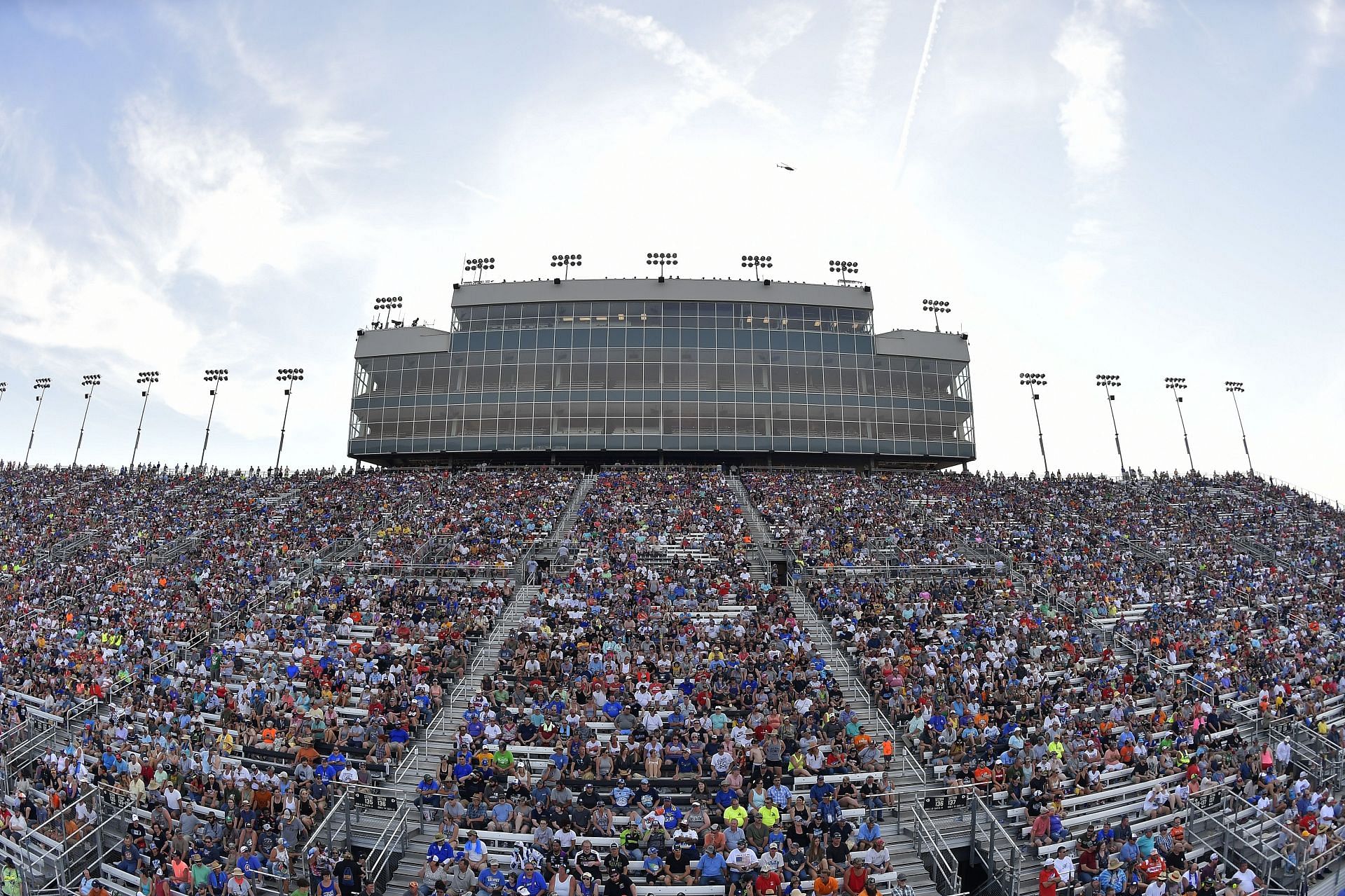 A general view of the grandstands during the NASCAR Cup Series Ally 400 at Nashville Superspeedway (Photo by Logan Riely/Getty Images)
