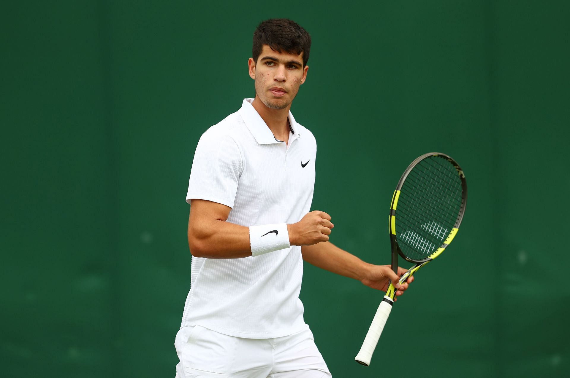 Carlos Alcaraz at the 2021 Wimbledon Championships