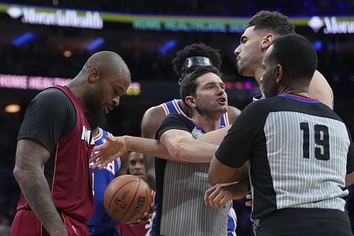 PJ Tucker during the Miami Heat v Philadelphia 76ers - Game Three