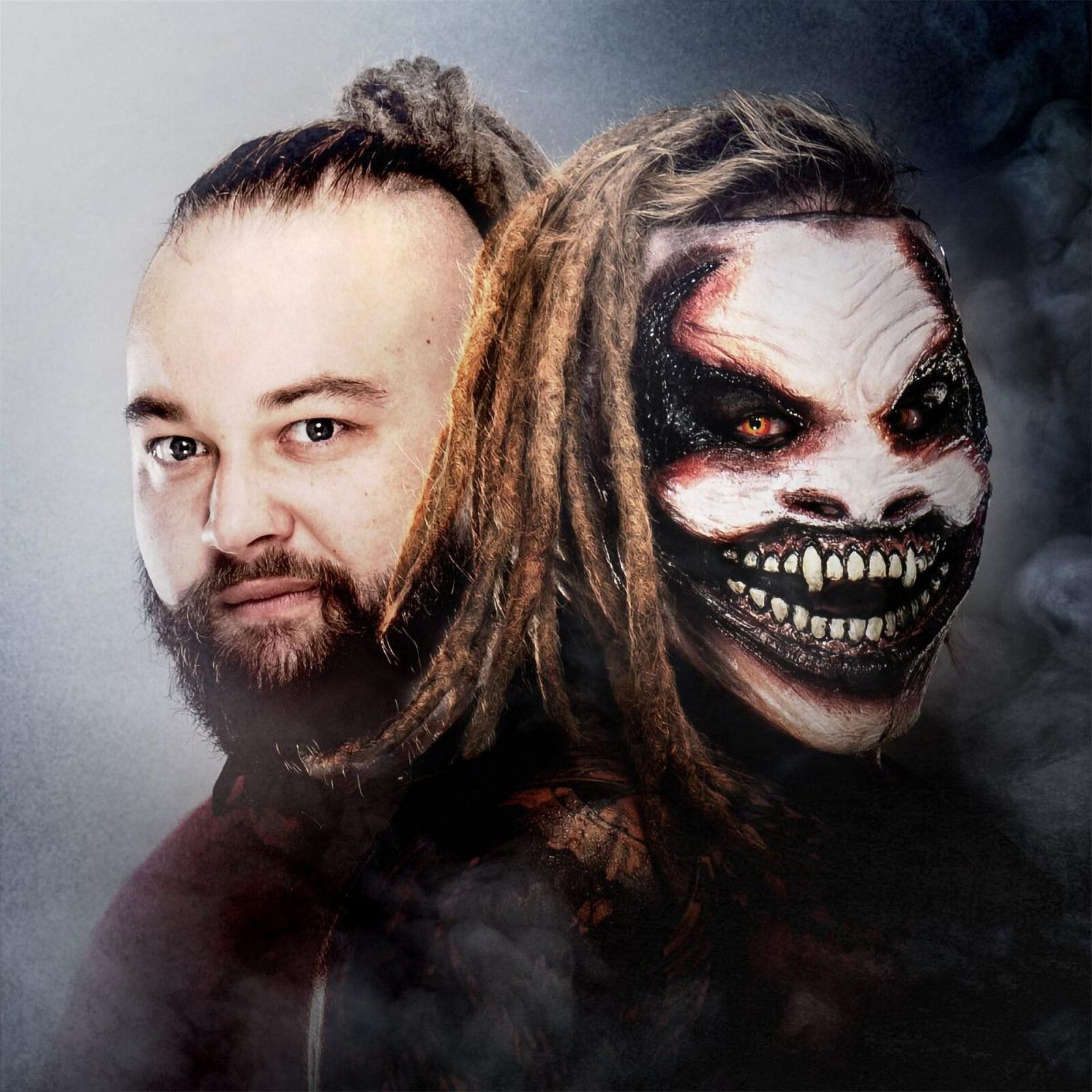 Although acknowledged on screen as a single entity, the charatcers of Bray Wyatt and The Fiend were polar opposites