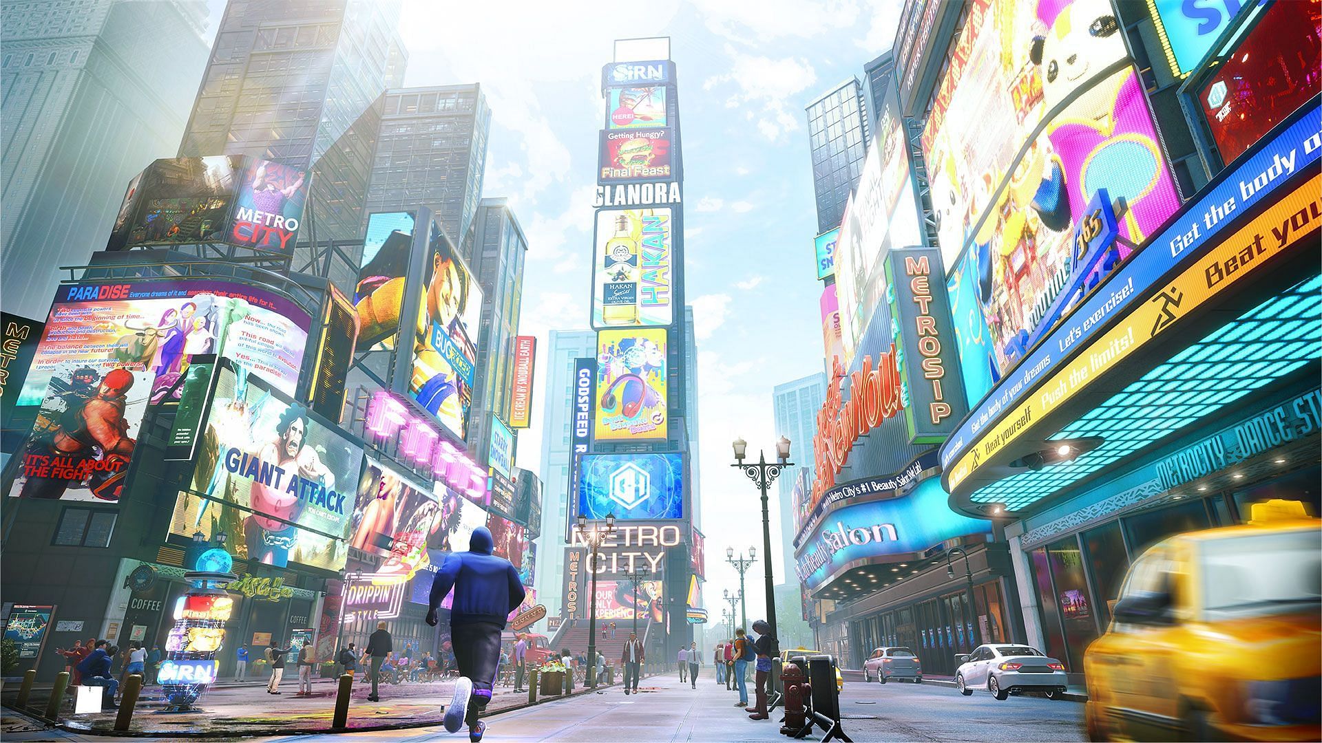 The explorable city in Street Fighter 5 (Image via Capcom)