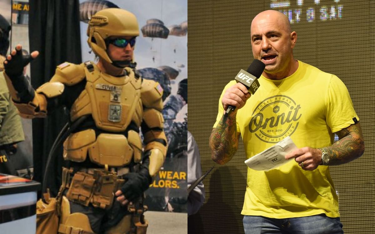 Joe Rogan blown away by military's Iron Man suit "It's some Robocop s***"