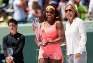 Serena Williams with Martina Navratilova at the Miami Open