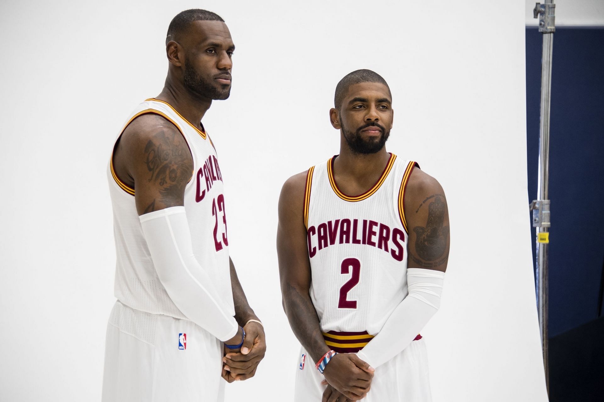 LeBron James and Kyrie Irving might reunite this summer. (Image via Getty Images)