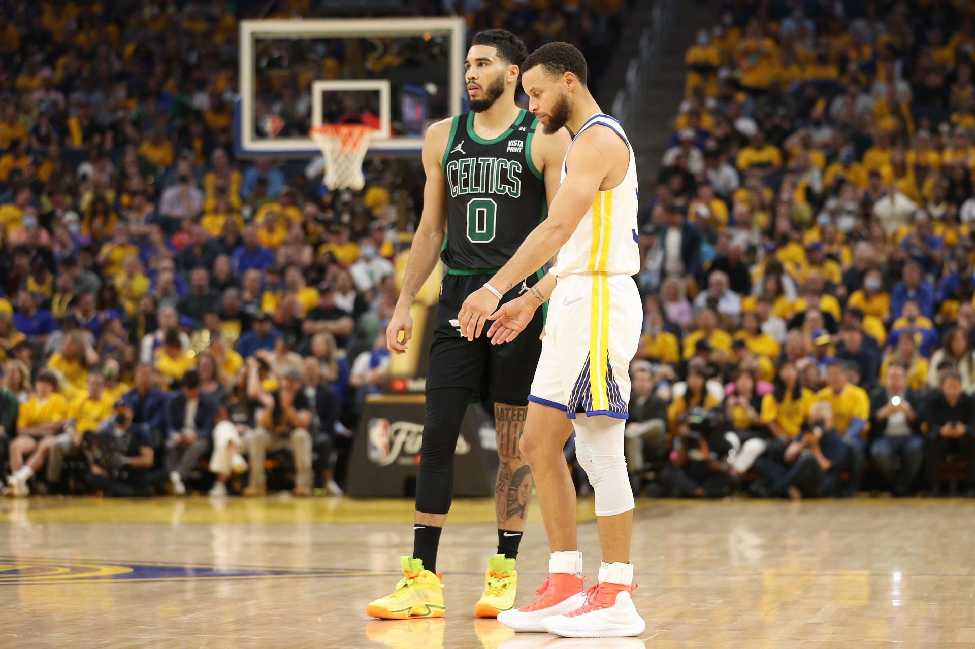 Boston Celtics star Jayson Tatum during the 2022 NBA Finals - Game 5