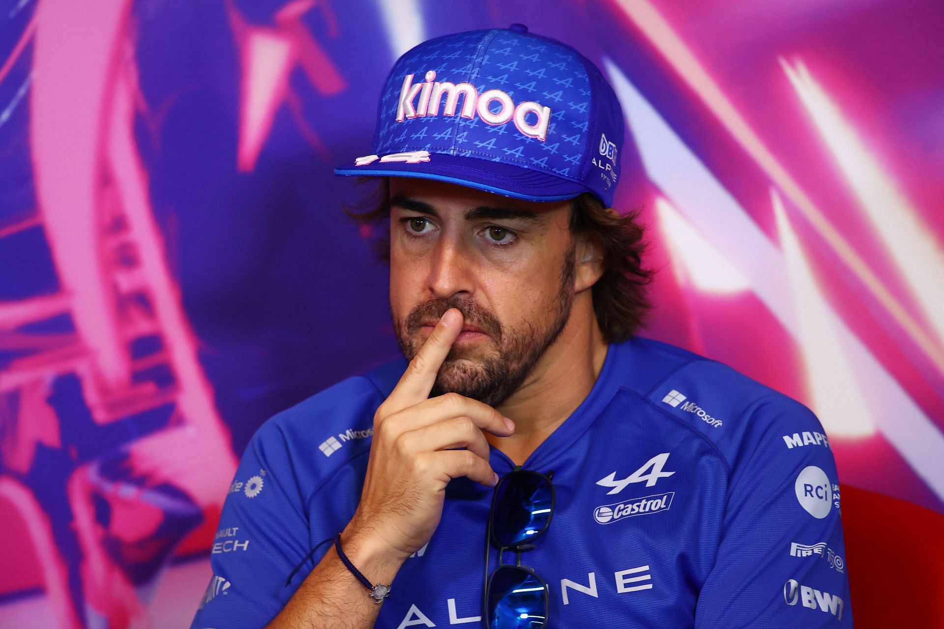 Fernando Alonso at the press conference at the Canadian Grand Prix