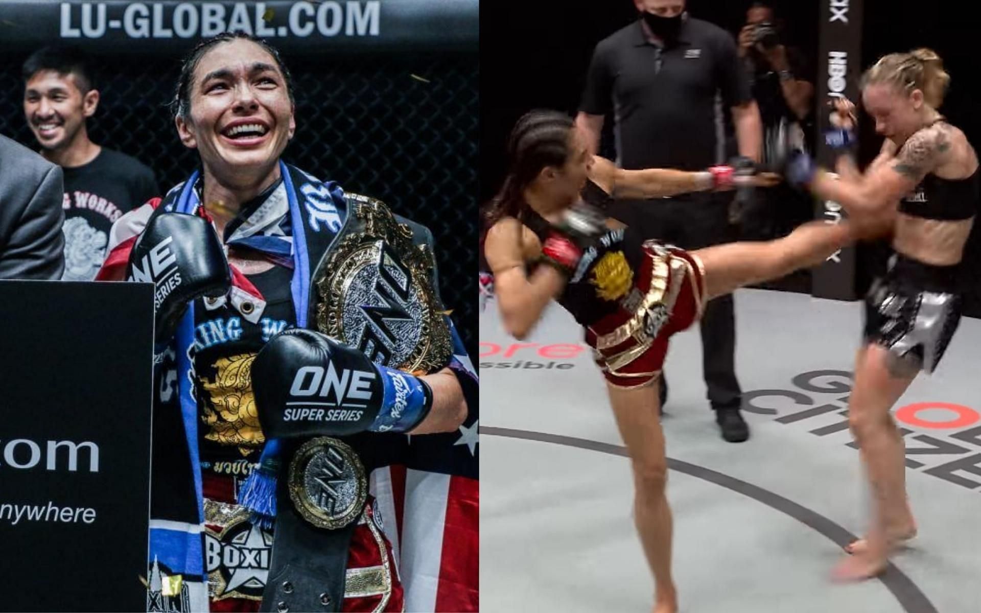 ONE atomweight kickboxing champion Janet Todd has a powerful and sneaky liver kick. (Images courtesy of ONE Championship)