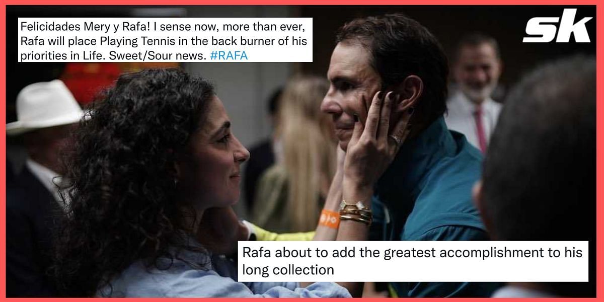 Tennis fans react to the news of Rafael Nadal and his wife Maria expecting their first child