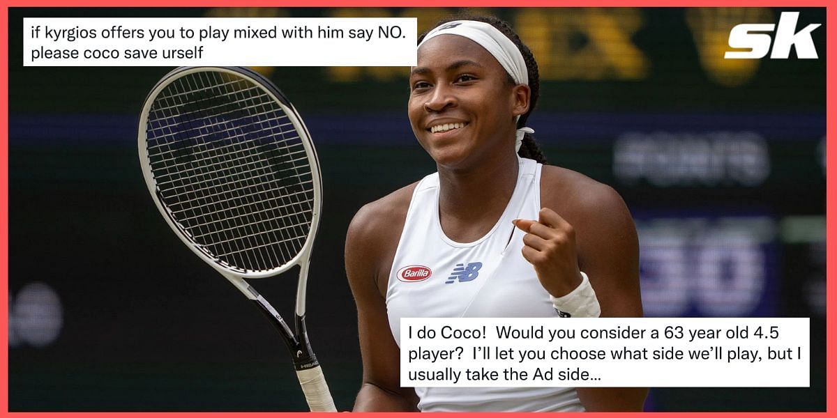 Tennis fans reacted to Coco Gauff&#039;s call for mixed doubles partners at Wimbledon