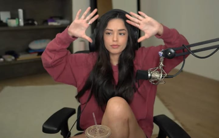 Valkyrae snaps at video game character that suddenly appeared on the screen