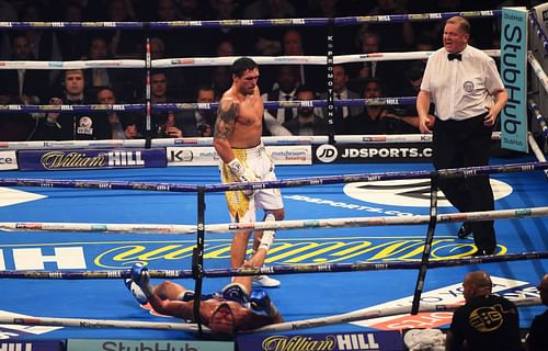 Oleksandr Usyk scored a sensational knockout of Tony Bellew in November 2018.