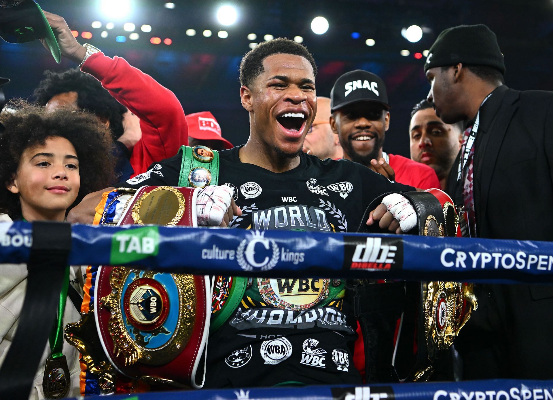 Devin Haney has decided to treat himself after becoming the unifed lightweight champion.