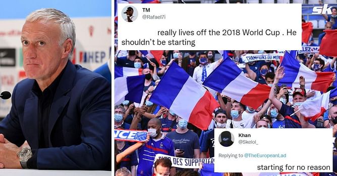 “Lives off the 2018 World Cup”, “Starting for no reason” – France fans react furiously as player who ‘shouldn’t be starting’ is named in line-up for Austria clash