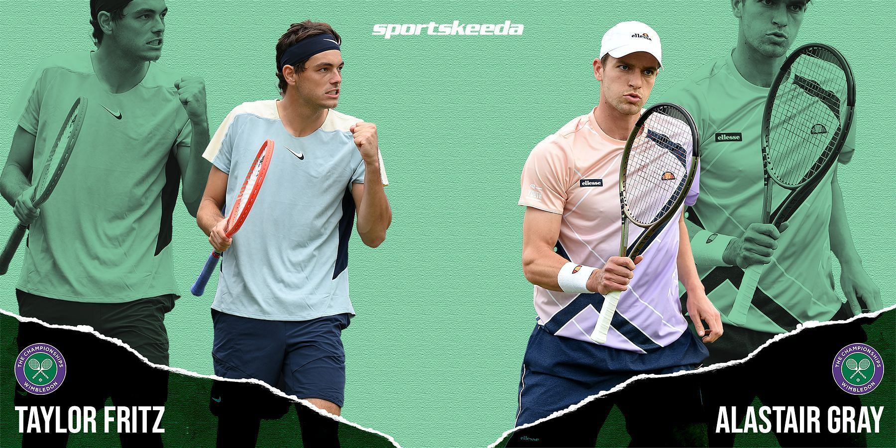 Fritz and Gray will clash in the second round at Wimbledon.