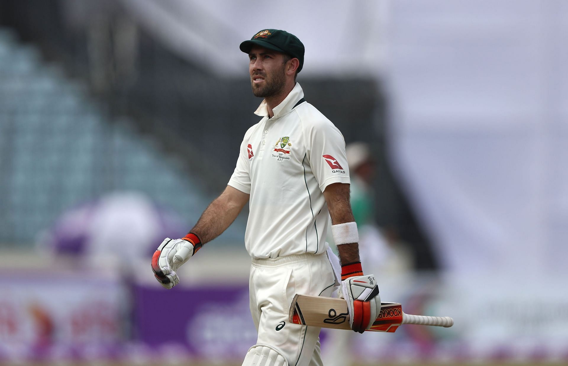 Glenn Maxwell during the Mirpur Test against Bangladesh in 2017. Pic: Getty Images